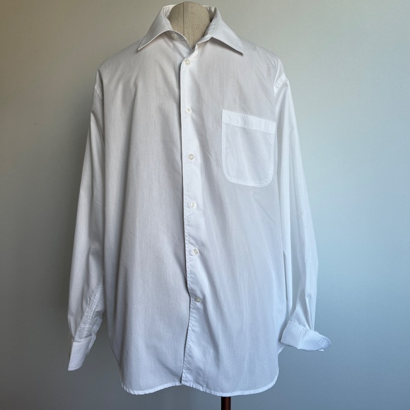 Horst - White Button Down Long Sleeve Shirt - Picture 1 of 7